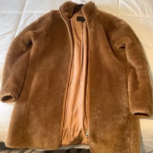 Jcrew faux fur coat